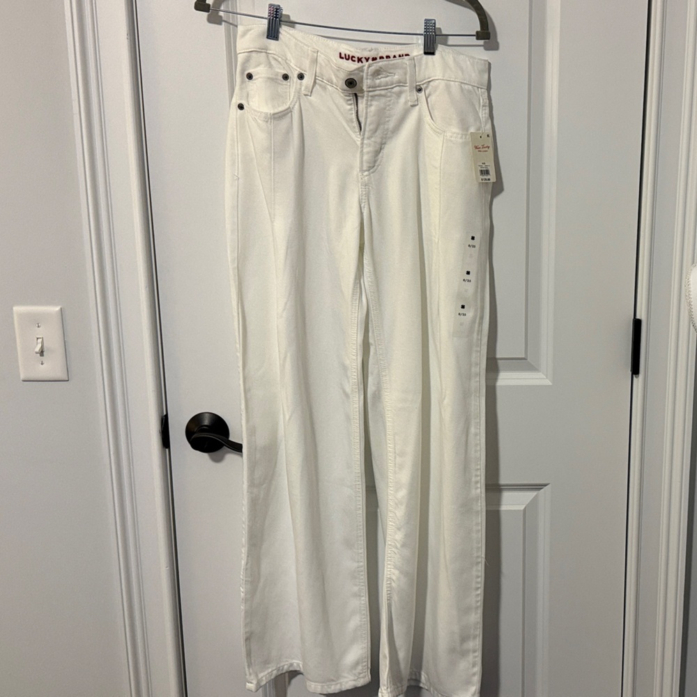 Lucky Brand Cream Wide Leg Pants